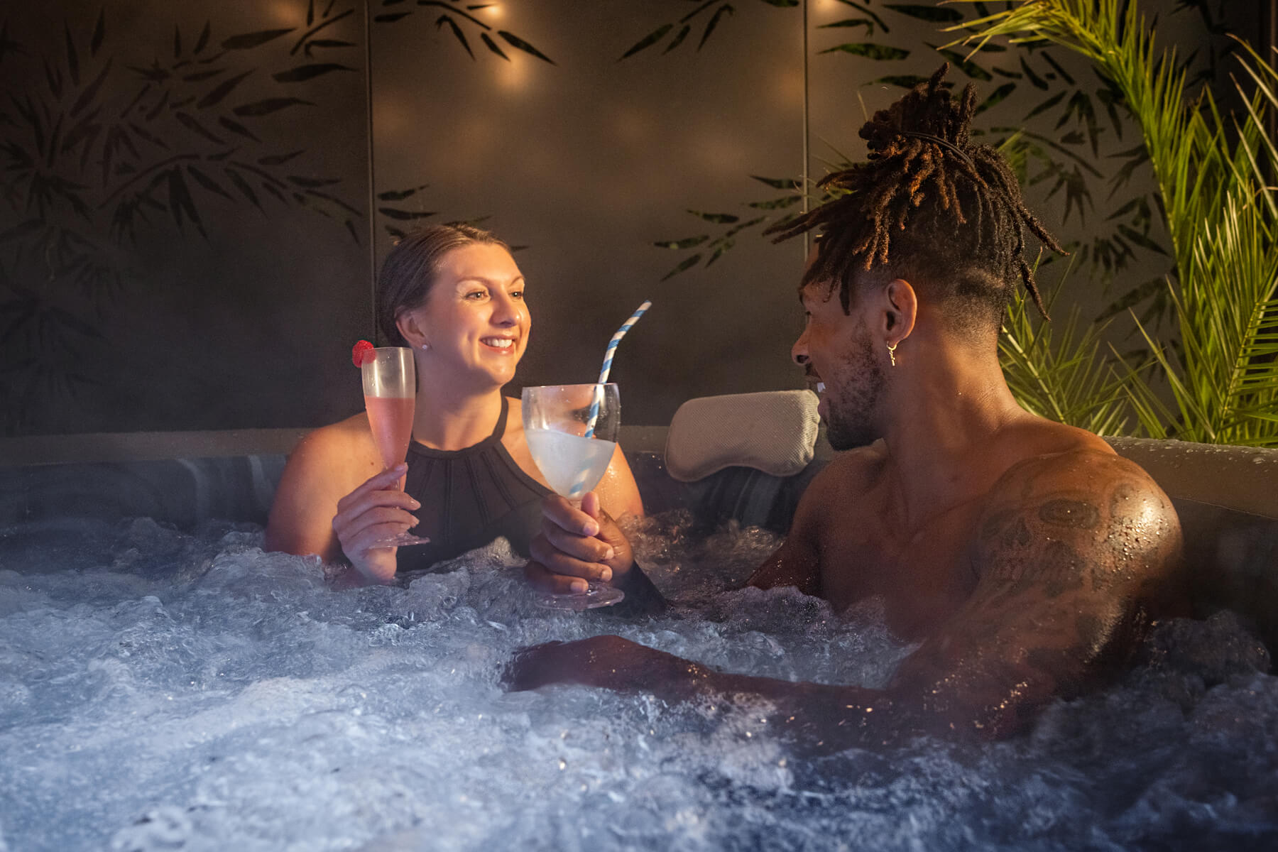 lazy spa plastic wine glass for hot tub