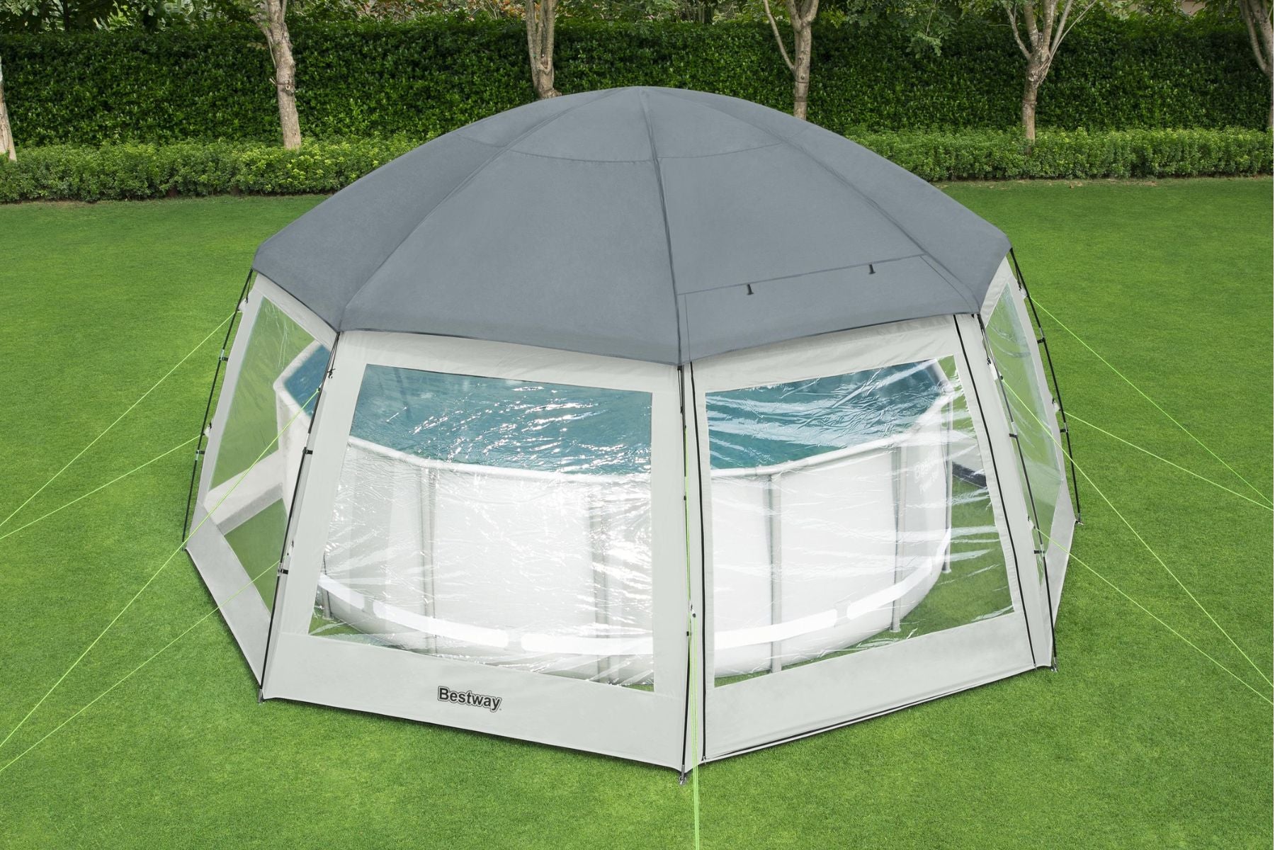 Round Pool Dome, Shelter for Swimming Pool and Hot tub Spas