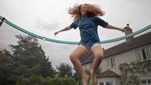 Large Bestway trampoline for family and kids