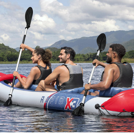 Hydro-Force 3 Person Inflatable Kayak Set - Rapid X3