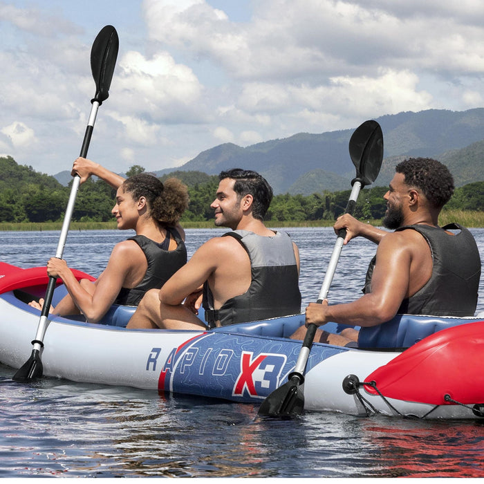 Hydro-Force 3 Person Inflatable Kayak Set - Rapid X3