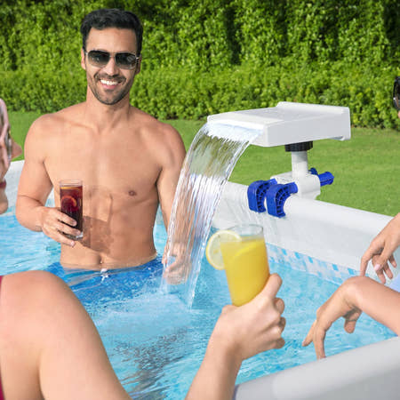 swimming pool waterfall