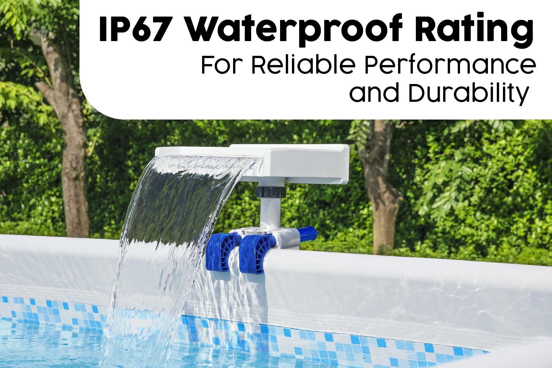 pool waterfall feature