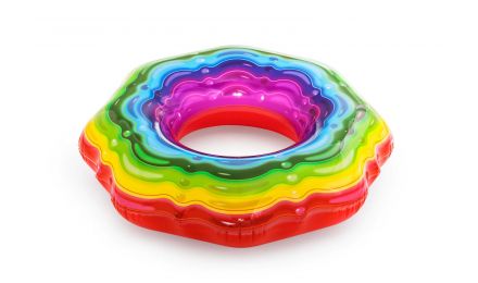 Rainbow Ribbon Inflatable Swim Tube