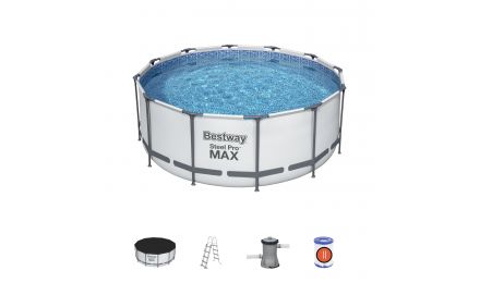 12ft x 48" Steel Pro Max Round Pool Set