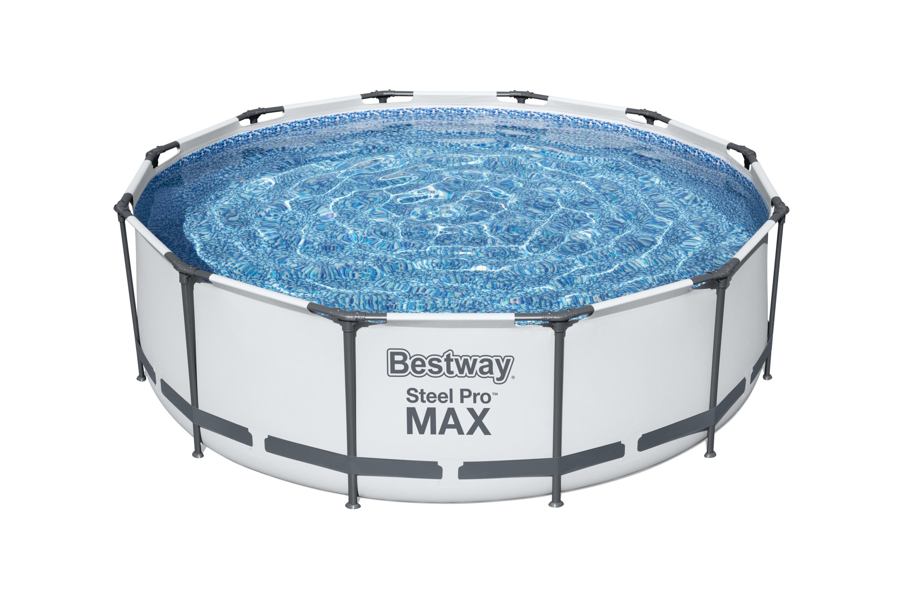 Bestway Bestway Steel Pro Swimming Pool Frame Set Round Above Ground 12ft x 30 