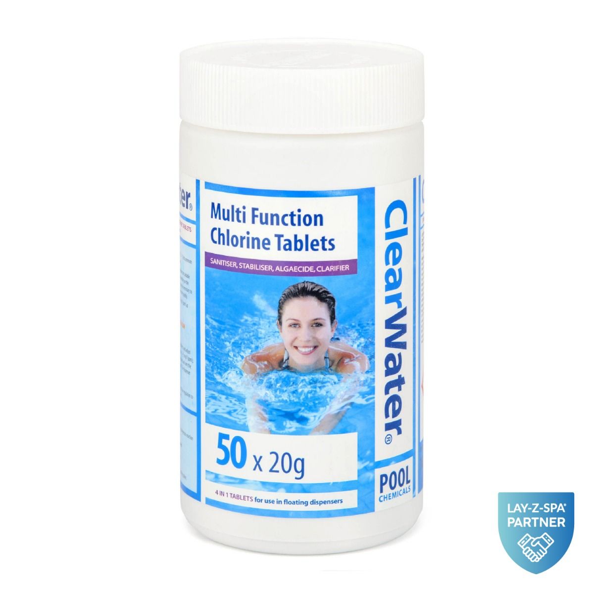 Bestway Multifunction 4-in-1 Chlorine Tablets 20g Spa Pool Tub 