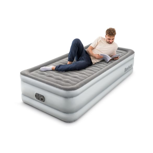 Bestway TriTech Single Size Airbed With Built‑In Pump