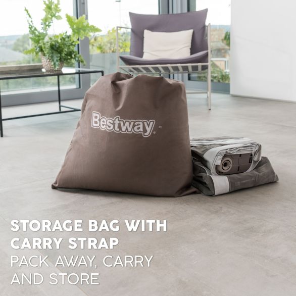 bestway airbed with storage bag and carry handle